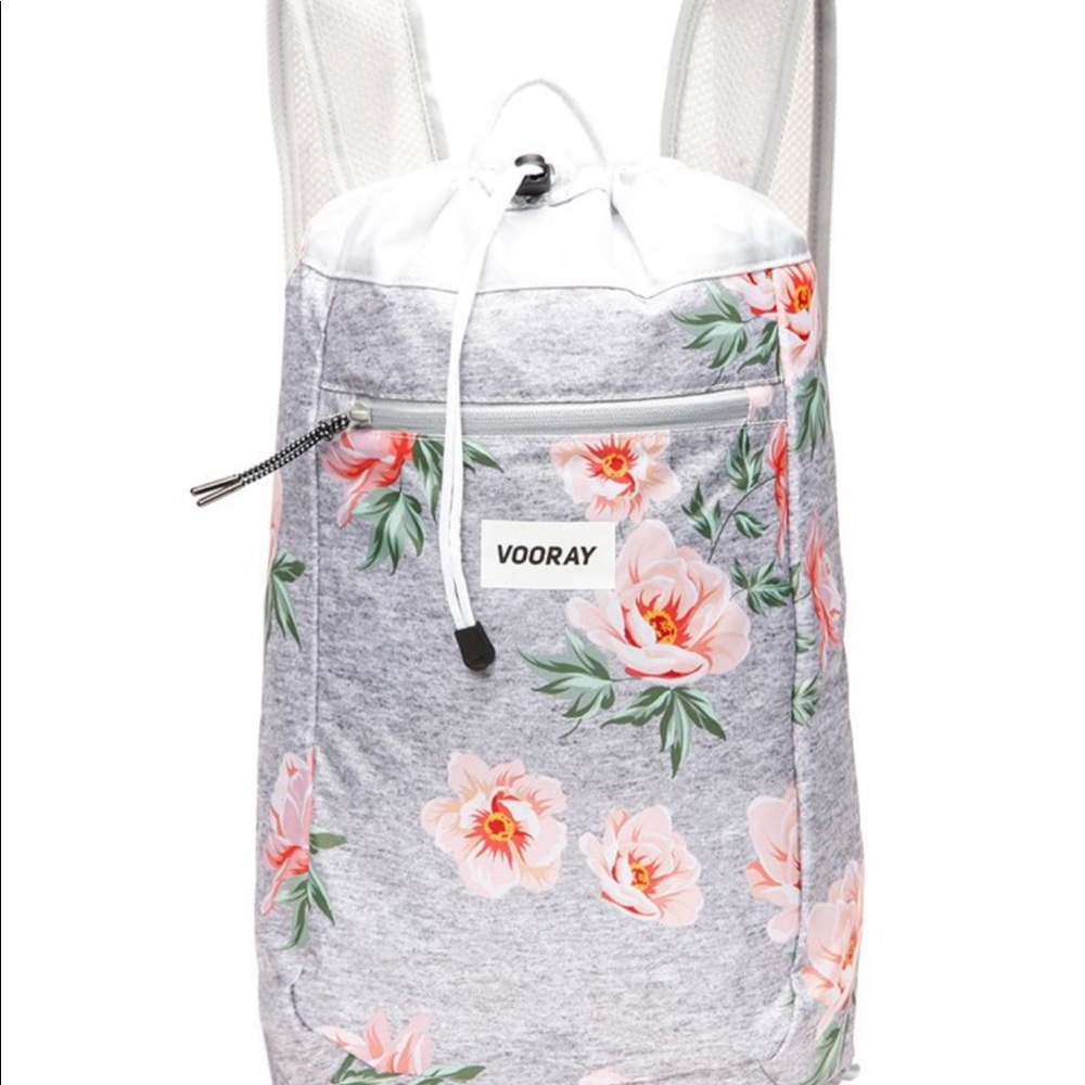 Vooray Stride Cinch Tose Gray Backpack NWT